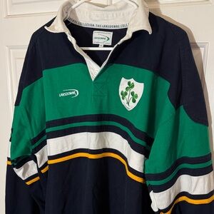 Lansdowne Men's Green and Black Rugby Jersey